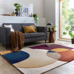 Glow Wool Modern Rug - thumbnail 1