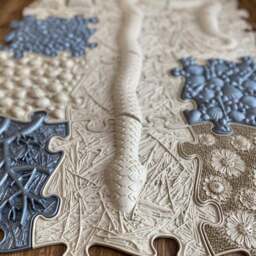 Muffik Snake Orthopaedic Sensory Play Mat Set of 6 - thumbnail 2
