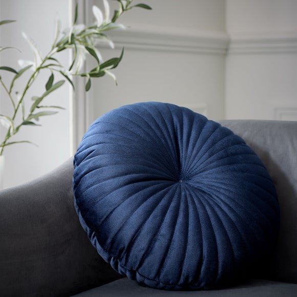 Catherine Lansfield Stitch Detail Round Cushion - image 1