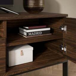 "Watson Extra Wide TV Unit for TVs up to 80"", Wood Effect" - thumbnail 4