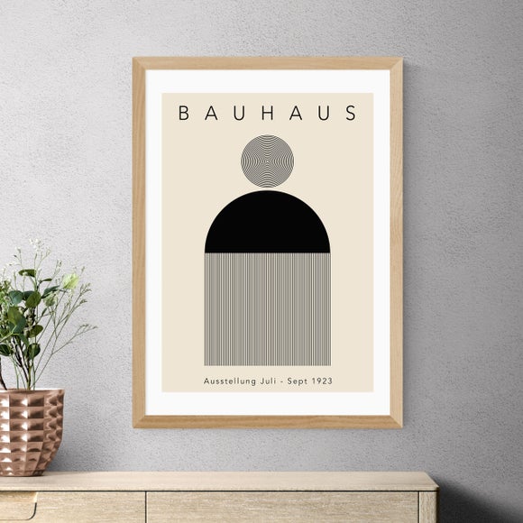 East End Prints Black Minimal Bauhaus Print by Luxe Poster Co - image 1