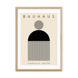 East End Prints Black Minimal Bauhaus Print by Luxe Poster Co - thumbnail 2