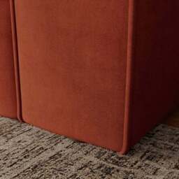 Abel Matte Velvet Corner Sofa - thumbnail 5