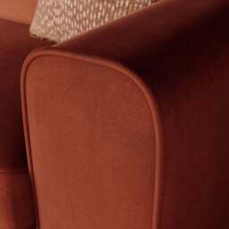 Abel Matte Velvet Corner Sofa - thumbnail 4