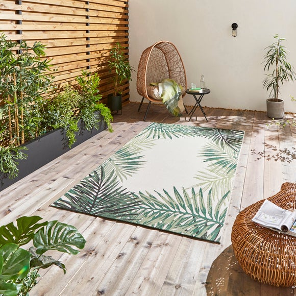 Miami Leaf Edge Indoor Outdoor Rug - image 1
