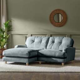 Martha Vintage Velvet Corner Chaise - thumbnail 2