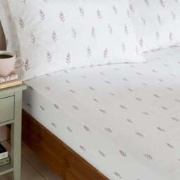 Harper Stem Floral 144 Thread Count Cotton Fitted Sheet - thumbnail 2