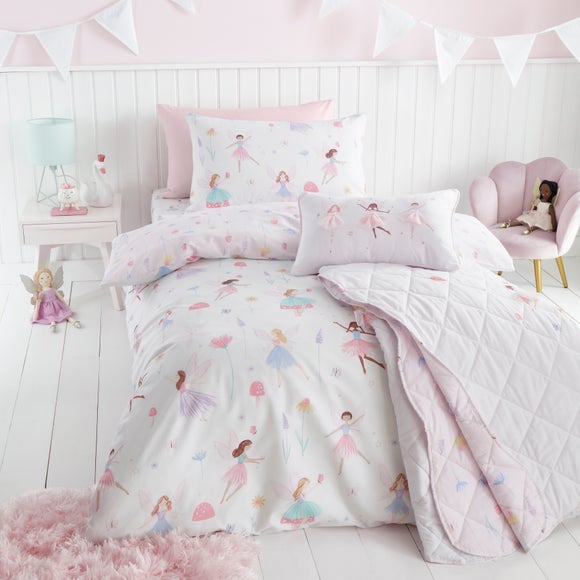 comforter set fairy duvet set Meadow Fairies Duvet Cover and Pillowcase Set by Dunelm