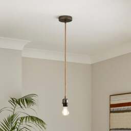 Fentress Jute Pendant Flex Ceiling Light Cable - thumbnail 1