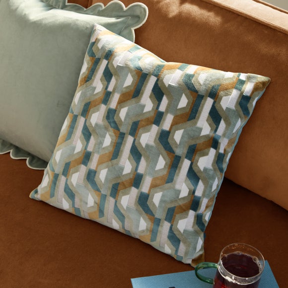 Furn. Metro Prism Velvet Square Cushion - image 1