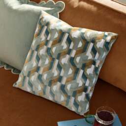 Furn. Metro Prism Velvet Square Cushion