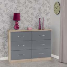 Nevada 6 Drawer Chest - thumbnail 1