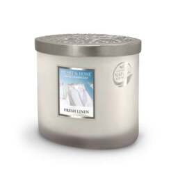 Heart and Home Ellipse Fresh Linen Multi Wick Candle - thumbnail 3