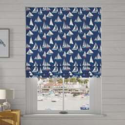 Coastal Ocean Yacht Made to Measure Roman Blind - thumbnail 1
