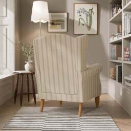 Charnwood Folkstone Stripe Scroll Armchair - thumbnail 2