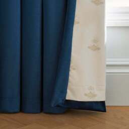 Dorma Burford Blackout Velvet Pencil Pleat Curtains - thumbnail 4