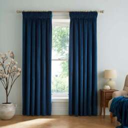 Dorma Burford Blackout Velvet Pencil Pleat Curtains - thumbnail 2