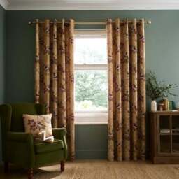 House Sparrow Bird Eyelet Curtains - thumbnail 2