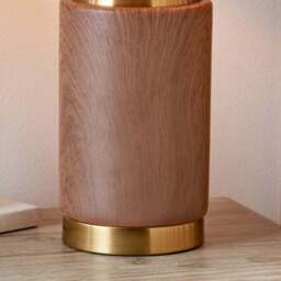 Pacific Lifestyle Carrara Wood Effect Table Lamp - thumbnail 3