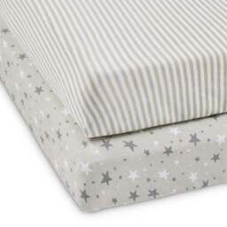 Ickle Bubba Pack of 2 Cosmic Aura Fitted Cotbed Sheets - thumbnail 3