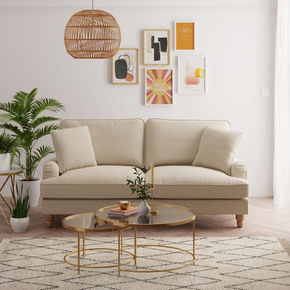 Beatrice Luna Fabric 3 Seater Sofa - image 1