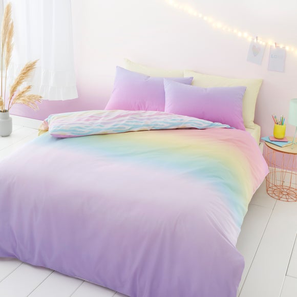 Rainbow Ombre Duvet Cover and Pillowcase Set - image 1