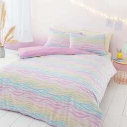 Rainbow Ombre Duvet Cover and Pillowcase Set - thumbnail 2