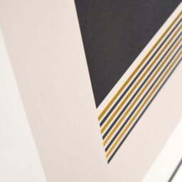 Art Deco Gold Detail Black Framed Print - thumbnail 3