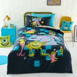 Disney Monsters, Inc. Reversible Duvet Cover and Pillowcase Set - thumbnail 1