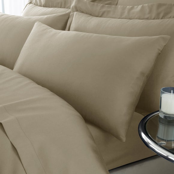 Hotel 230 Thread Count 100% Cotton Sateen Standard Pillowcase Pair