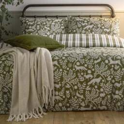 Furn. Skandi Woodland 100% Brushed Cotton Duvet Cover and Pillowcase Set - thumbnail 4