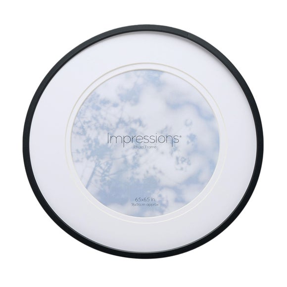 Black Round Photo Frame - image 1