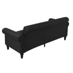 Greta Faux Leather 3 Seater Sofa - thumbnail 6
