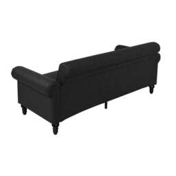Greta Faux Leather 3 Seater Sofa - thumbnail 5