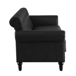 Greta Faux Leather 3 Seater Sofa - thumbnail 4