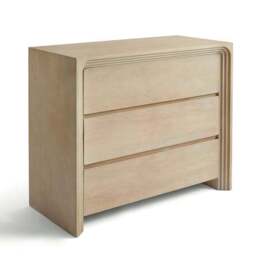 Romy Wide 3 Drawer Chest, Mango Wood - thumbnail 5