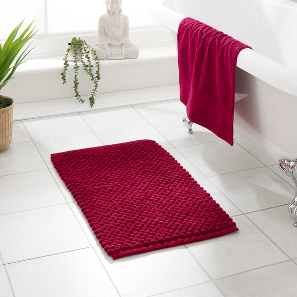 Recycled Polyester and Cotton Pebble Bath Mat - image 1