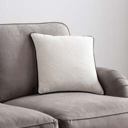Clara Contrast Piping Cushion - thumbnail 1