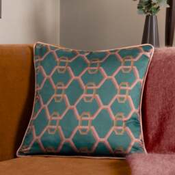 Paoletti Carnaby Chain Polyester Square Cushion