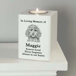 Personalised Dog Breed Memorial Tealight Holder - thumbnail 4