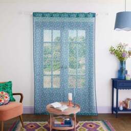 Sophie Robinson Petal Meadow Hidden Tab Top Voile Panel - thumbnail 2