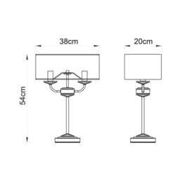 Vogue Katarina 2 Light Table Lamp - thumbnail 2