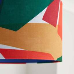 Elements Abstract Block Easy Fit Drum Lamp Shade - thumbnail 3