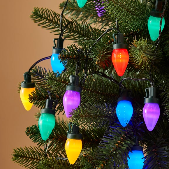 50 LED Multi Function Multicoloured String Lights with Timer - image 1