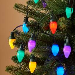 50 LED Multi Function Multicoloured String Lights with Timer - thumbnail 1
