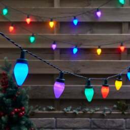50 LED Multi Function Multicoloured String Lights with Timer - thumbnail 2