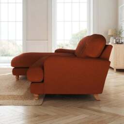 Martha Matte Plush Velvet Corner Chaise Sofa - thumbnail 2