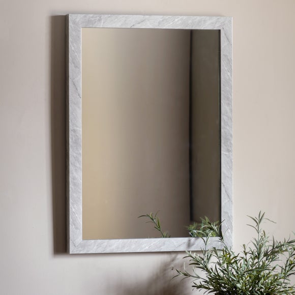 Cedar & Sage Alora Marbled Rectangle Wall Mirror - image 1