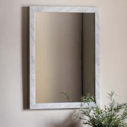 Alora Marbled Rectangle Wall Mirror - thumbnail 1