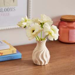 Organic Twist Ceramic Bud Vase - thumbnail 1